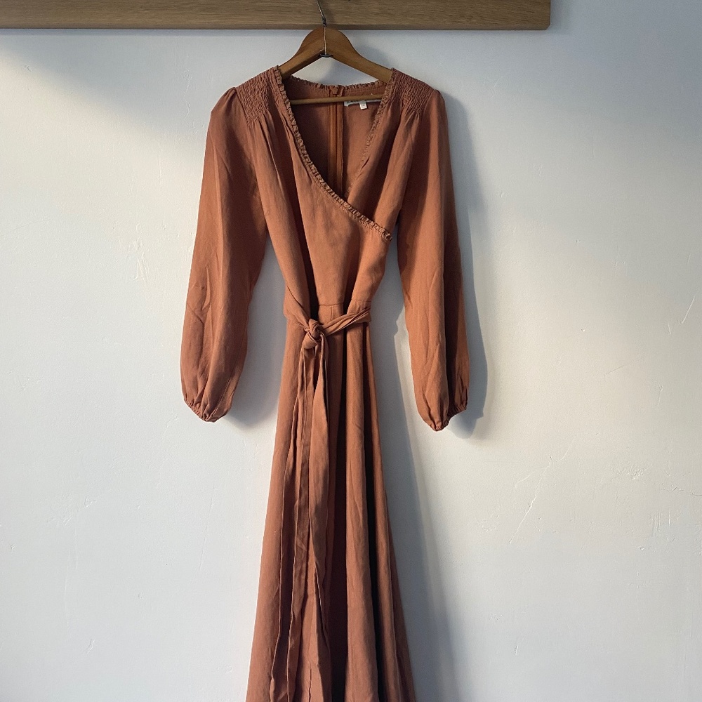 Kara Thoms Eloise Linen Dress Size Small
